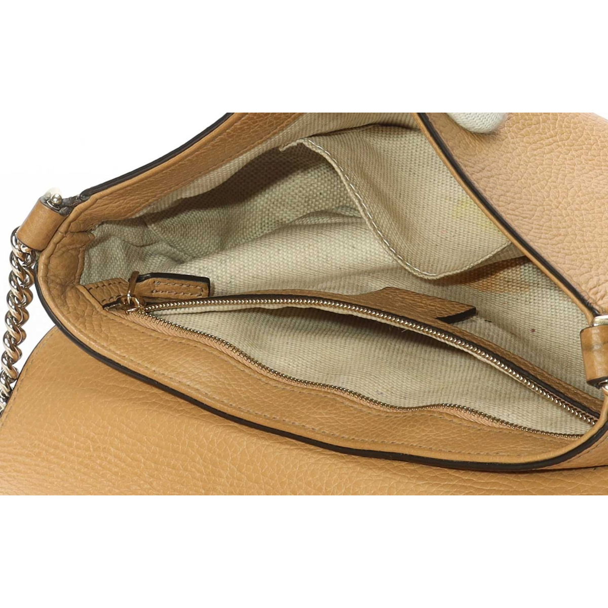 Gucci Beige Soho Chain Crossbody Bag