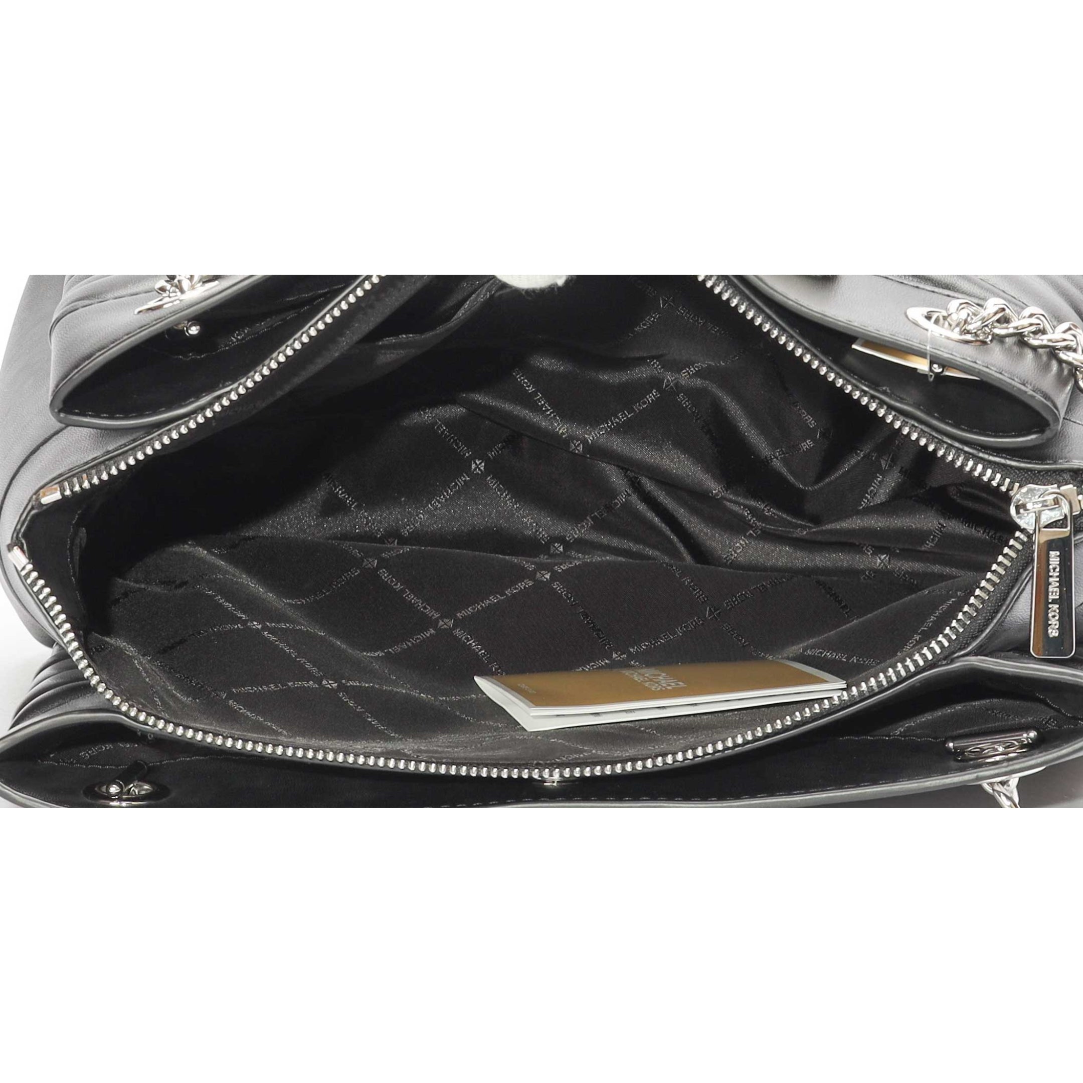 Michael Kors Black Whitney Medium Quilted Tote