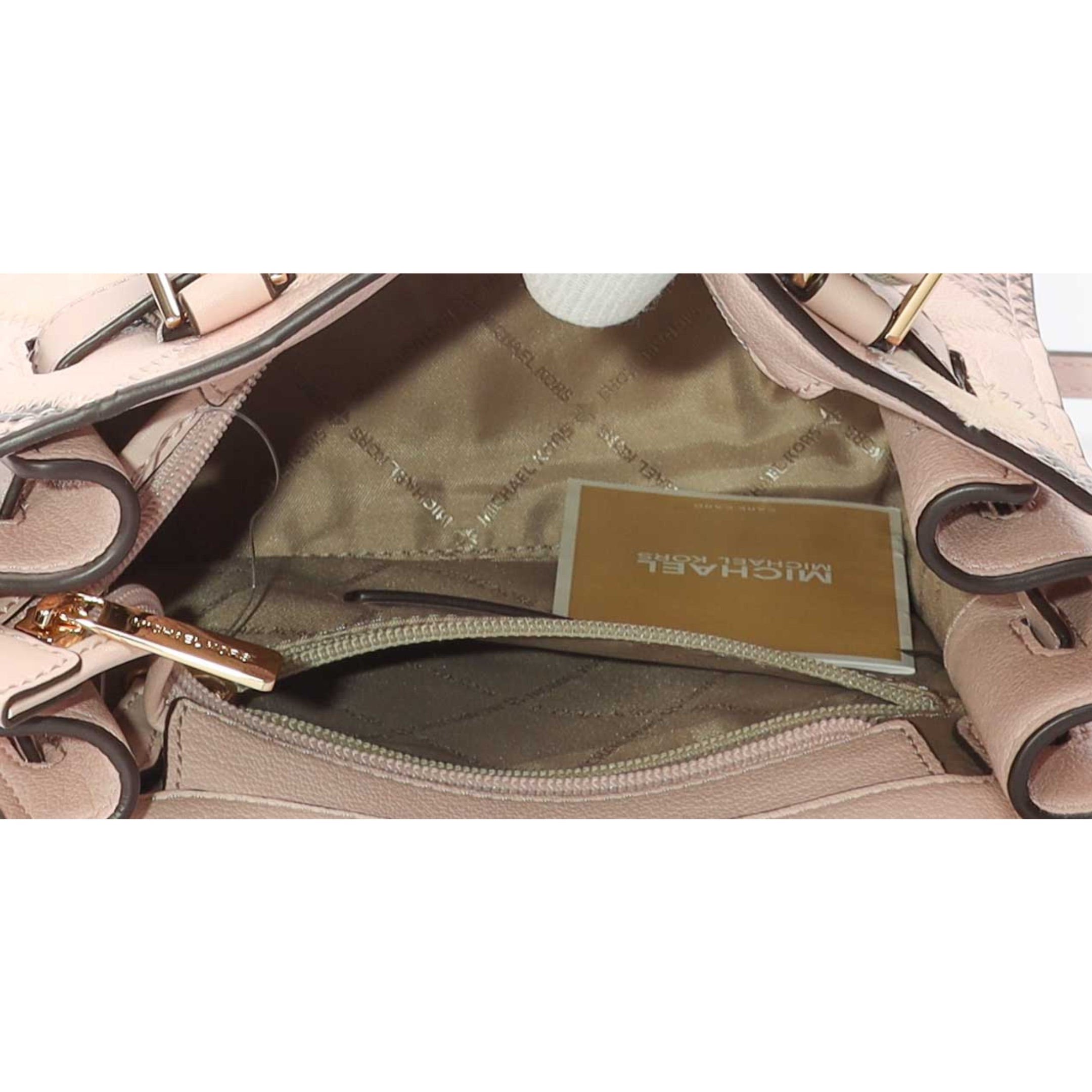 Michael Kors Hamilton Pink Patchwork Satchel