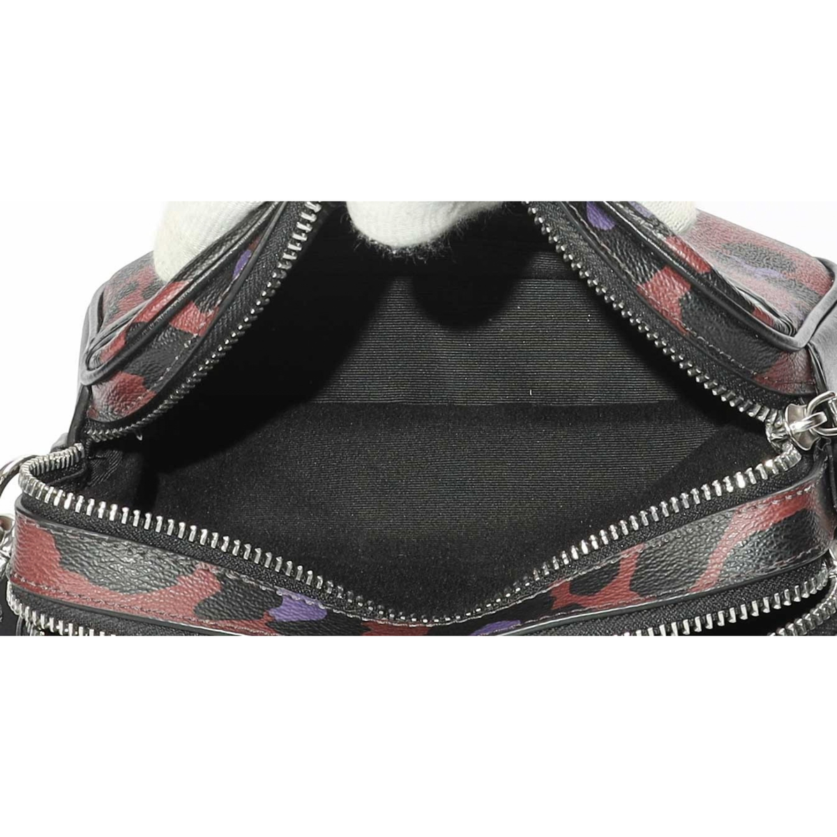 Coach Jamie Leopard Camera Crossbody Bag