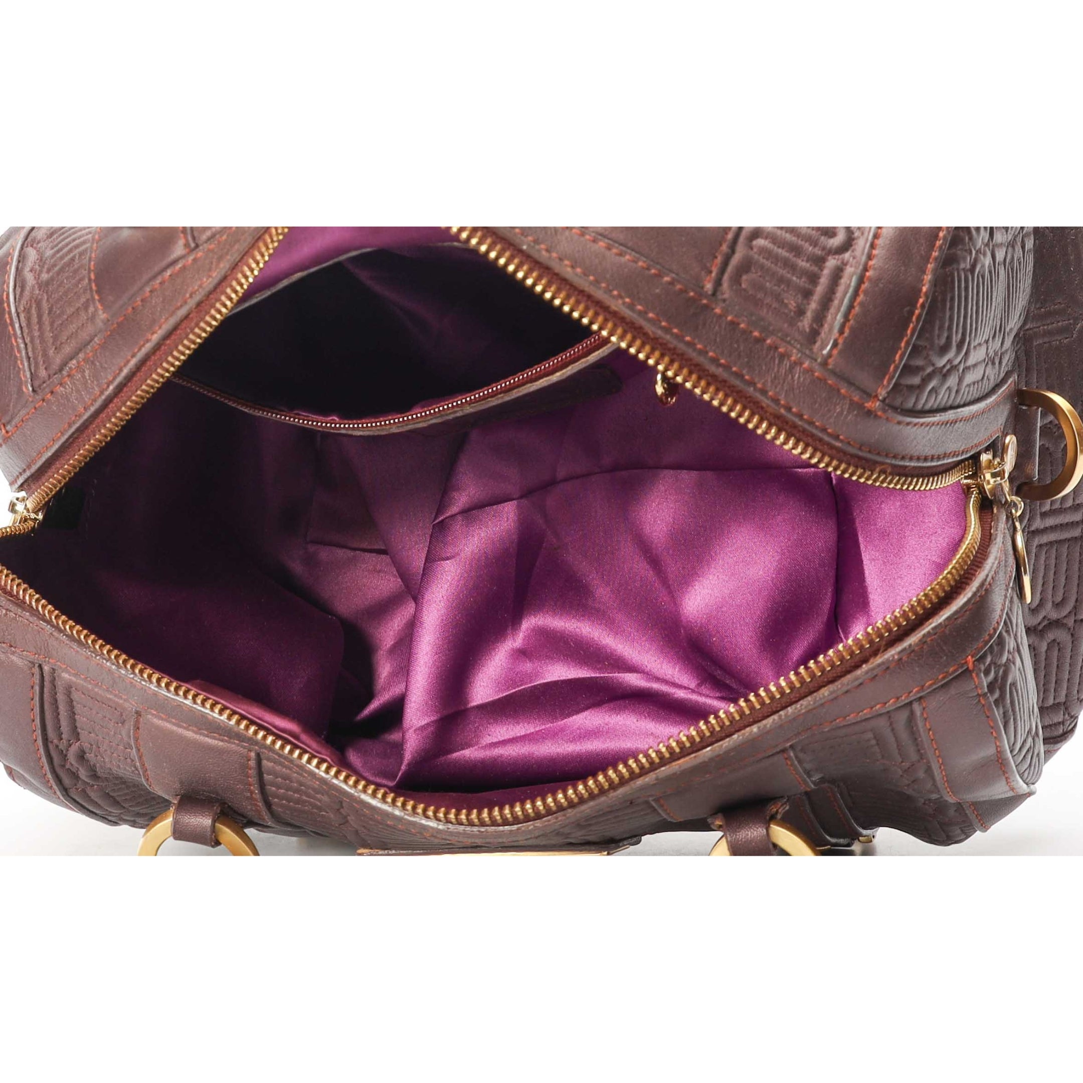 Balenciaga Brown Boston Bag