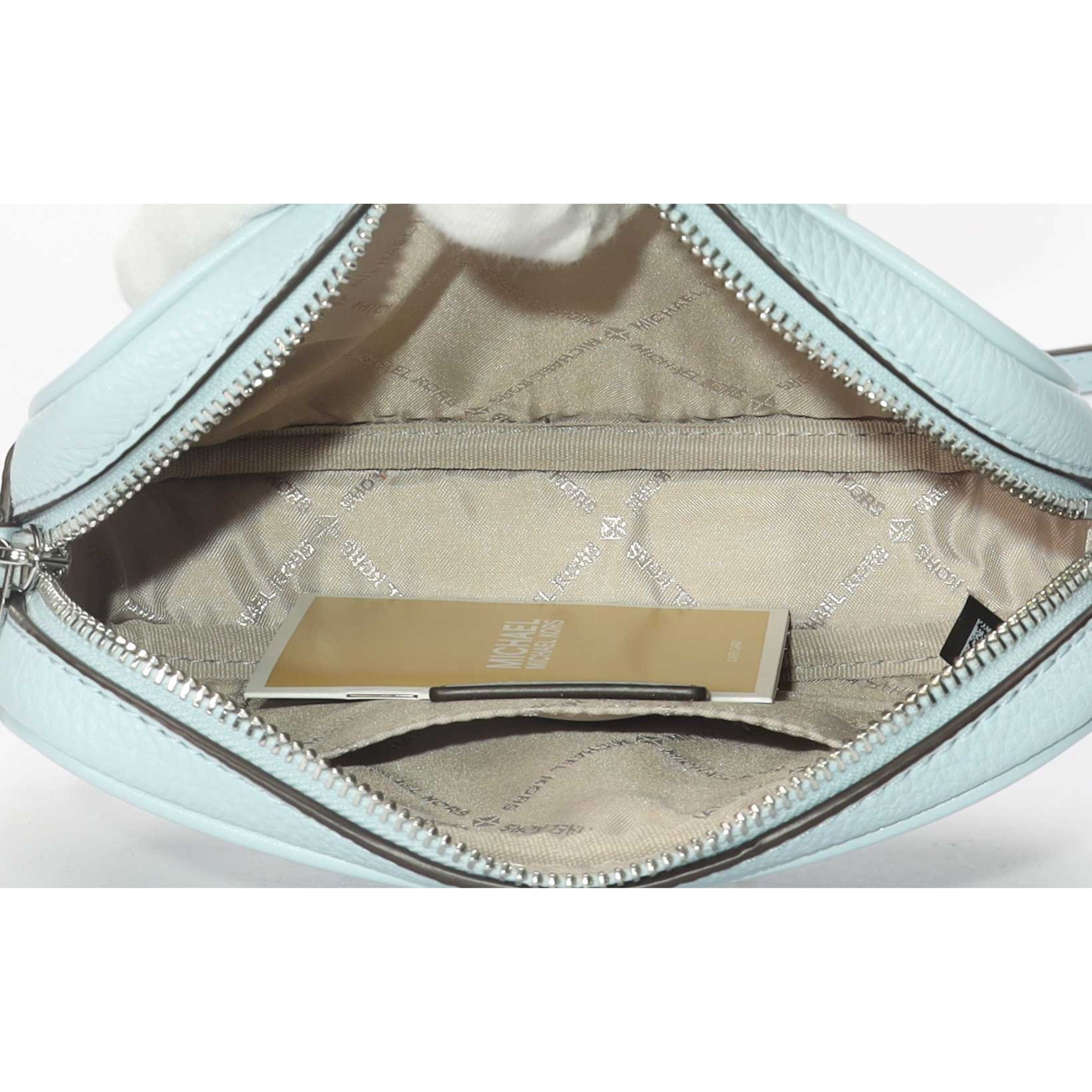 Michael Kors Sky Blue Jet Set Camera Crossbody Bag