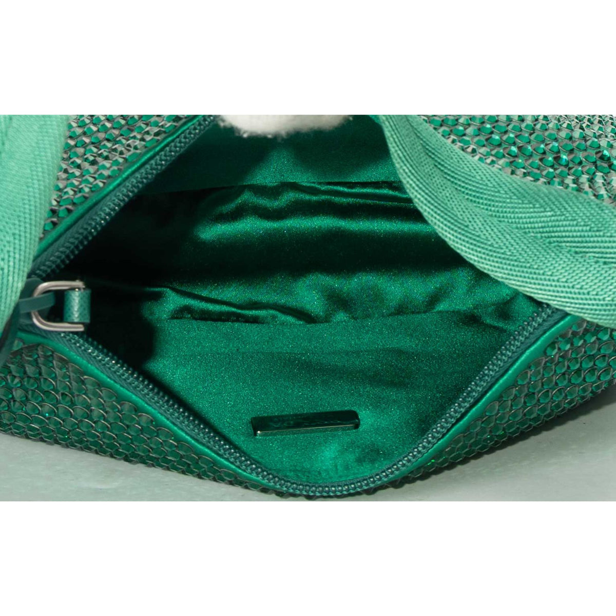 Prada Green Crystals Shoulder Bag