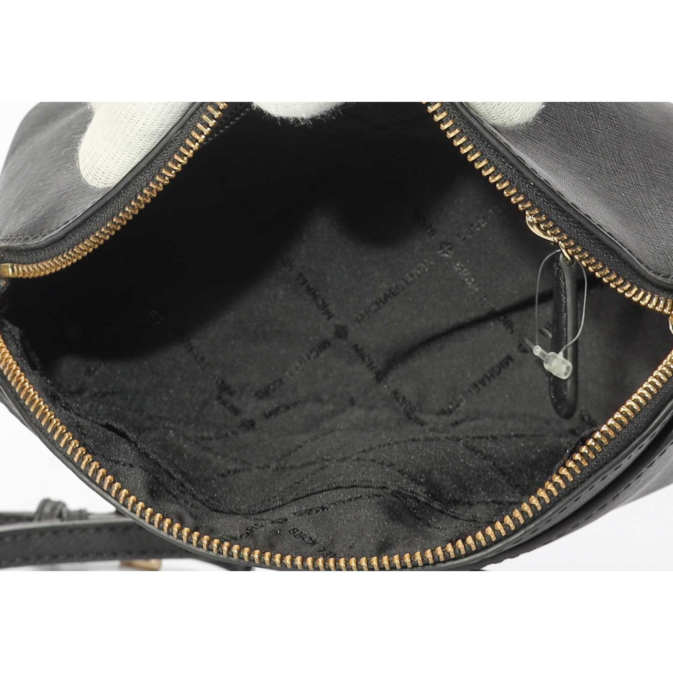 Michael Kors Black Travel Dome Crossbody Bag
