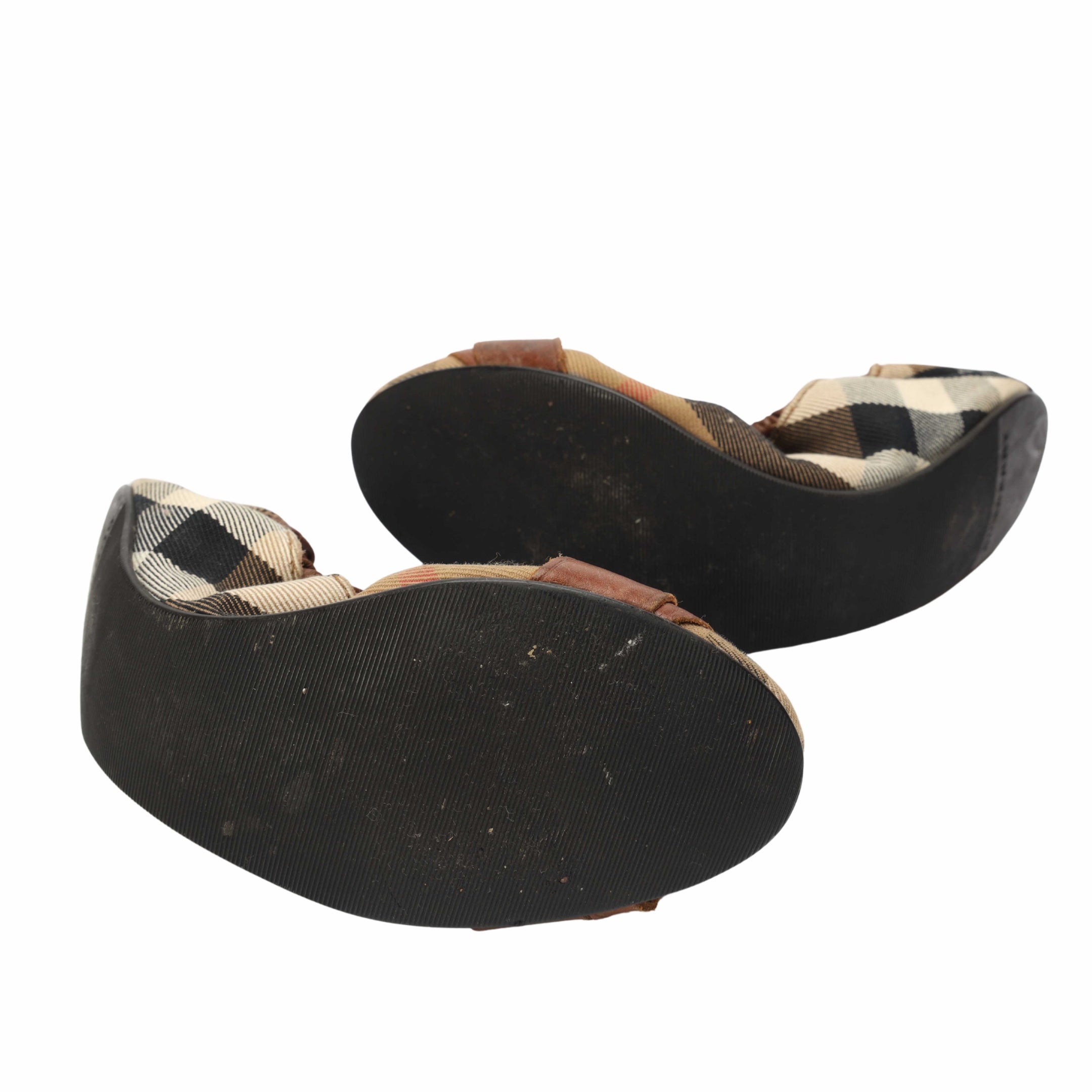 Burberry House Check Falcony Scrunch Ballet Flats