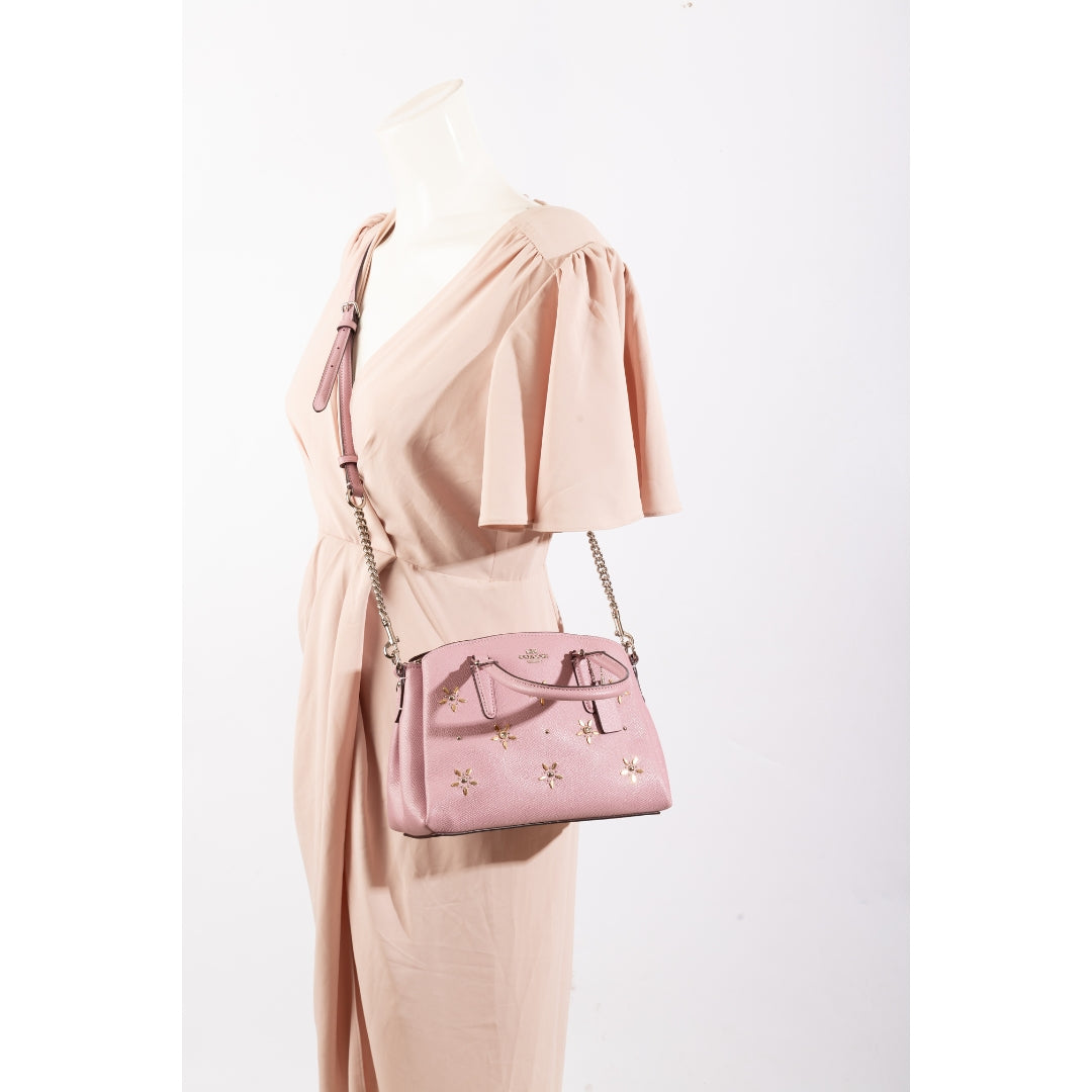 Coach Lillie Floral Studded Carryall Satchel