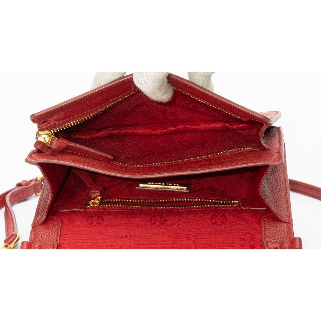 Tory Burch Britten Red Flap Crossbody Bag