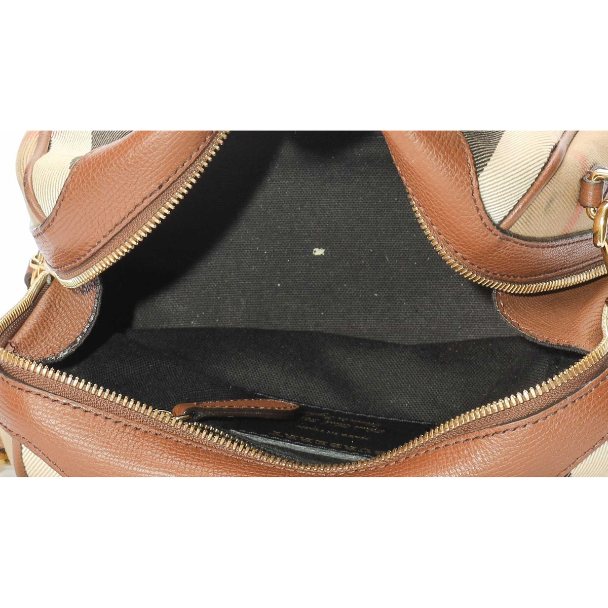 Burberry House Check Top Handle Satchel