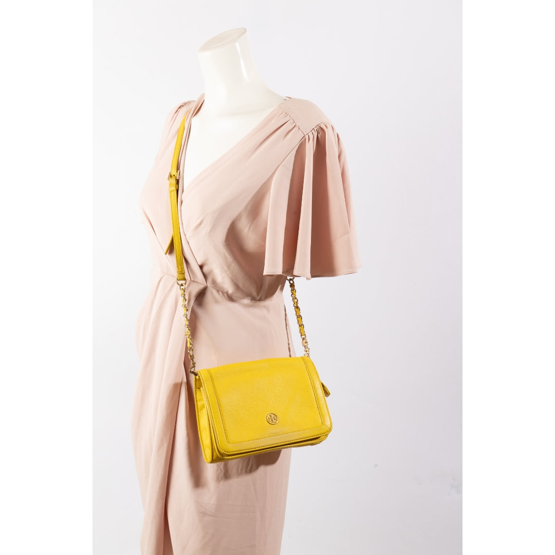 Tory Burch Yellow Landon Crossbody Bag