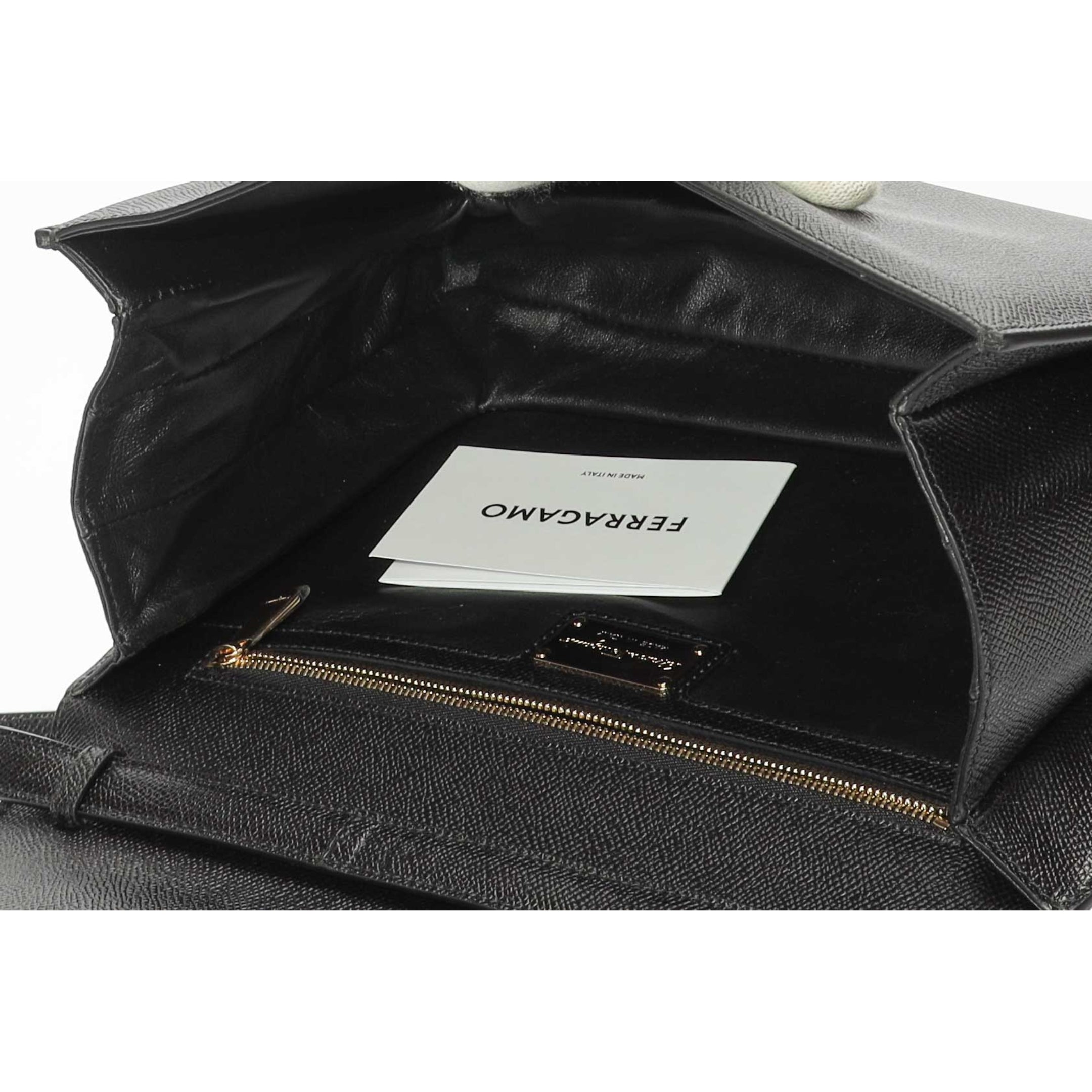 Salvatore Ferragamo Vara Bow Black Cross Body Bag