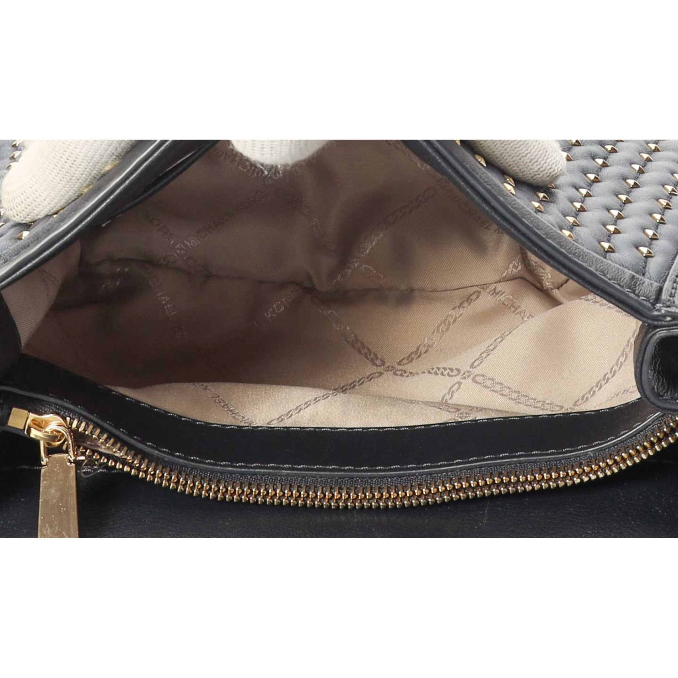Michael Kors Whitney Navy Studs Shoulder Bag