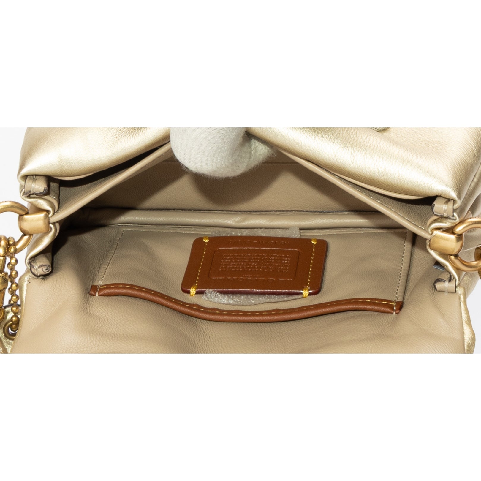 Coach Gold Pillow Tabby Shoulder Bag