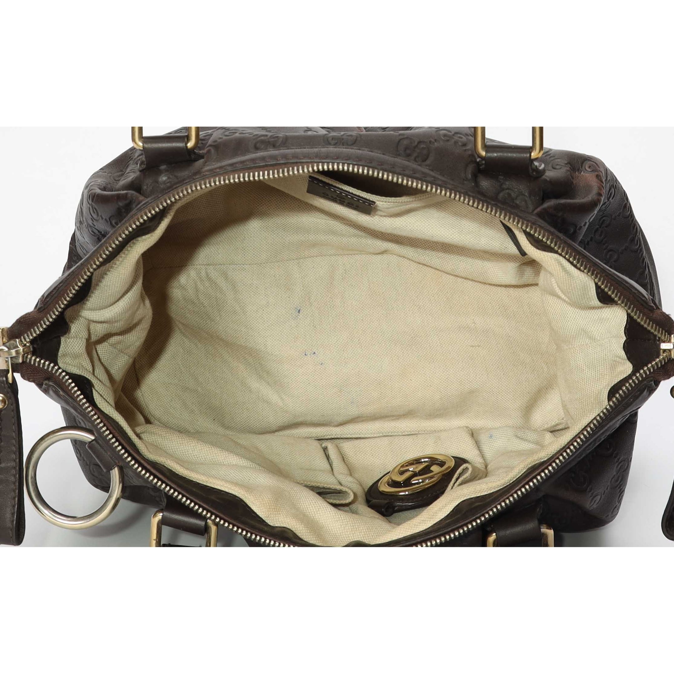 Gucci Dark Brown Guccissima Leather Sukey Tote