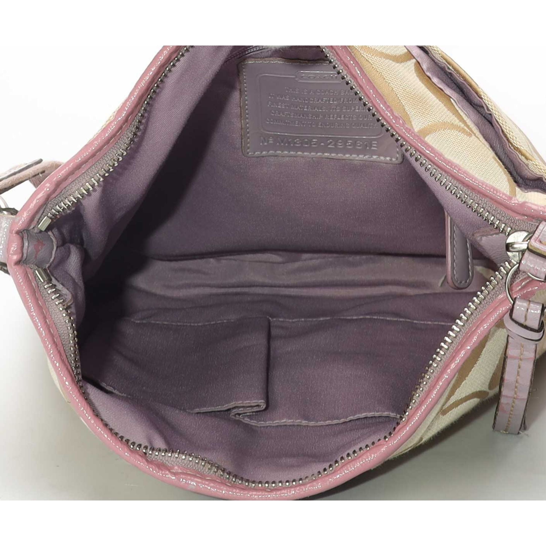 Coach Signature Canvas Stripe Crossbody Bag