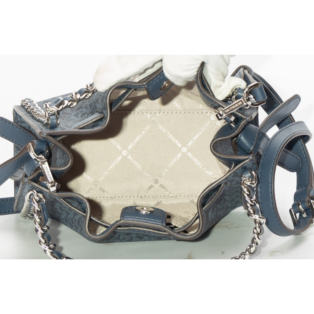 Michael Kors Mina Signature Logo Chain Crossbody Bag
