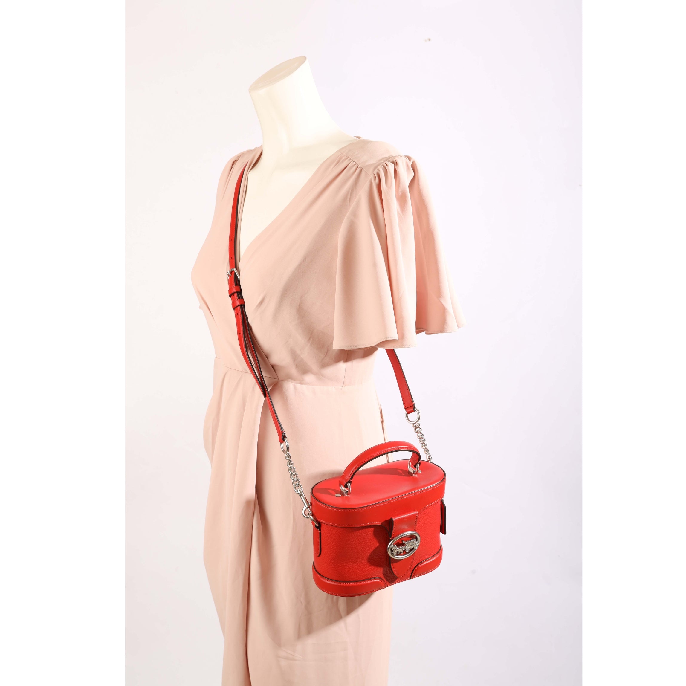 Coach Georgie Gem Red Crossbody Bag