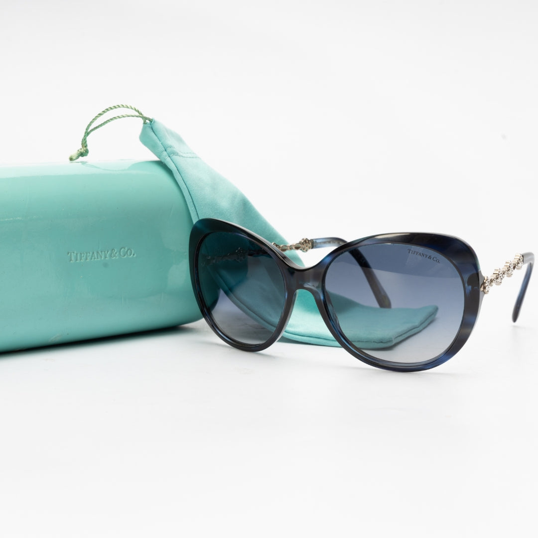 Tiffany & Co. Gradient Crystal Cat Eye Sunglasses