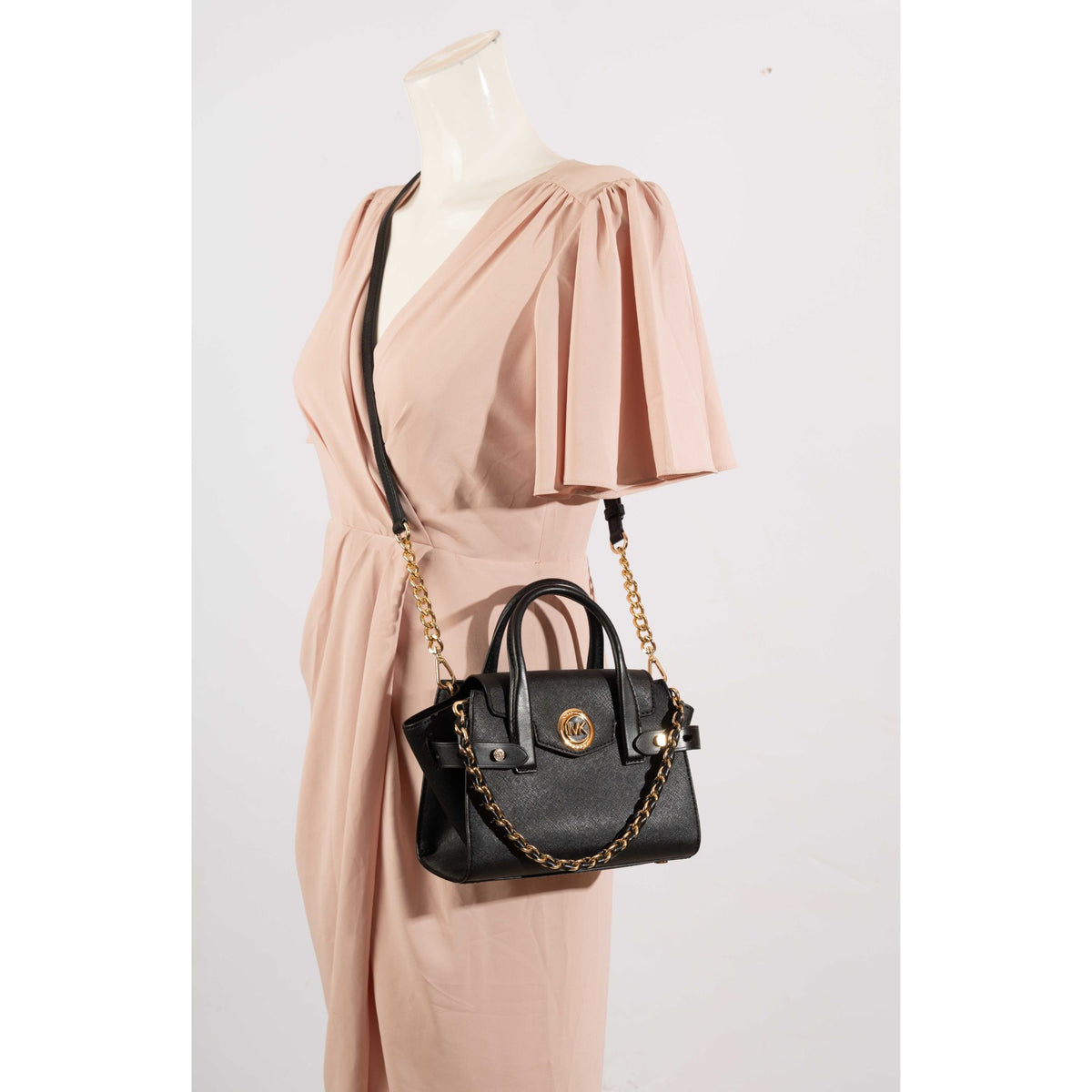 Michael Kors Carmen Black Crossbody Satchel