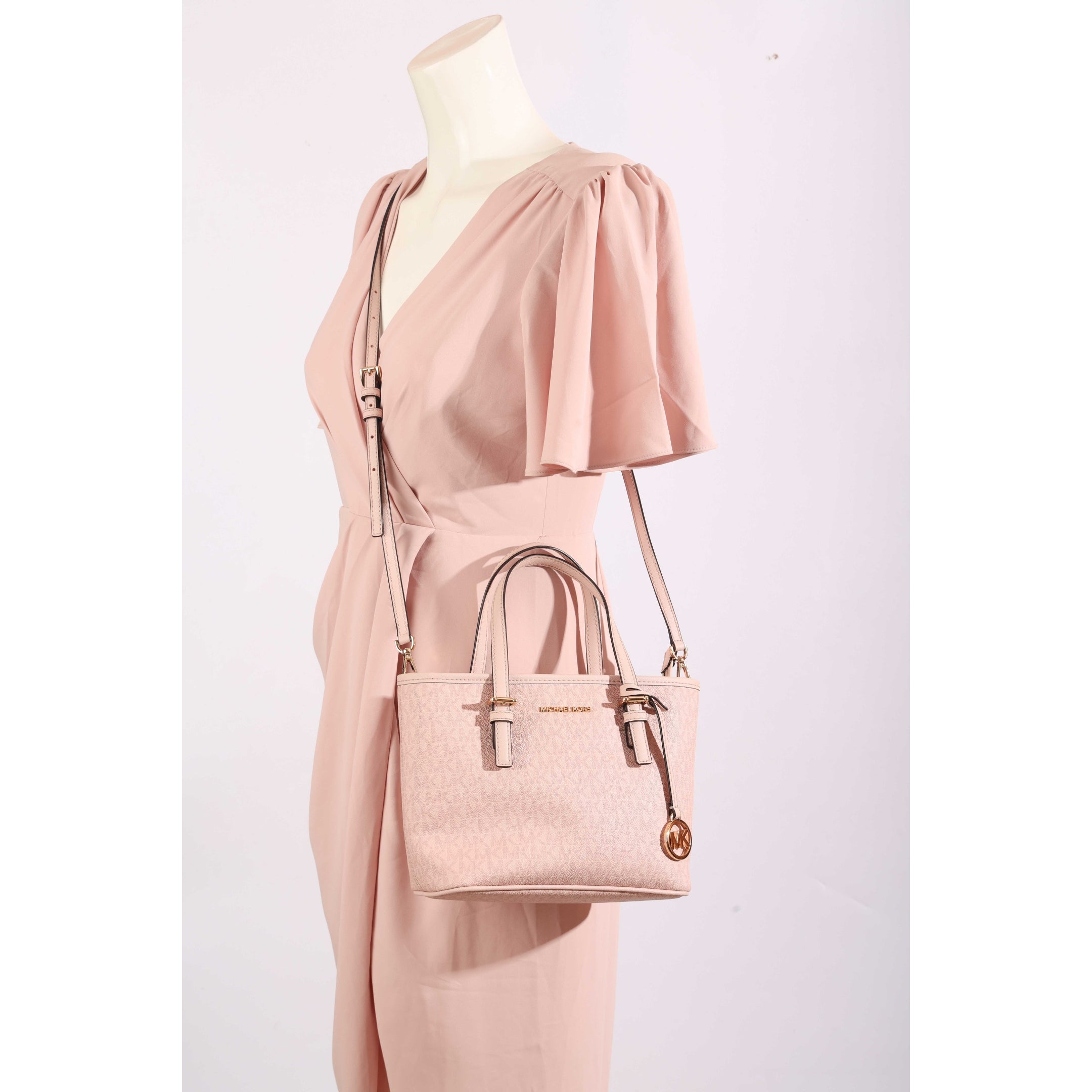 Michael Kors Jet Set Pink Travel XS Logo Satchel