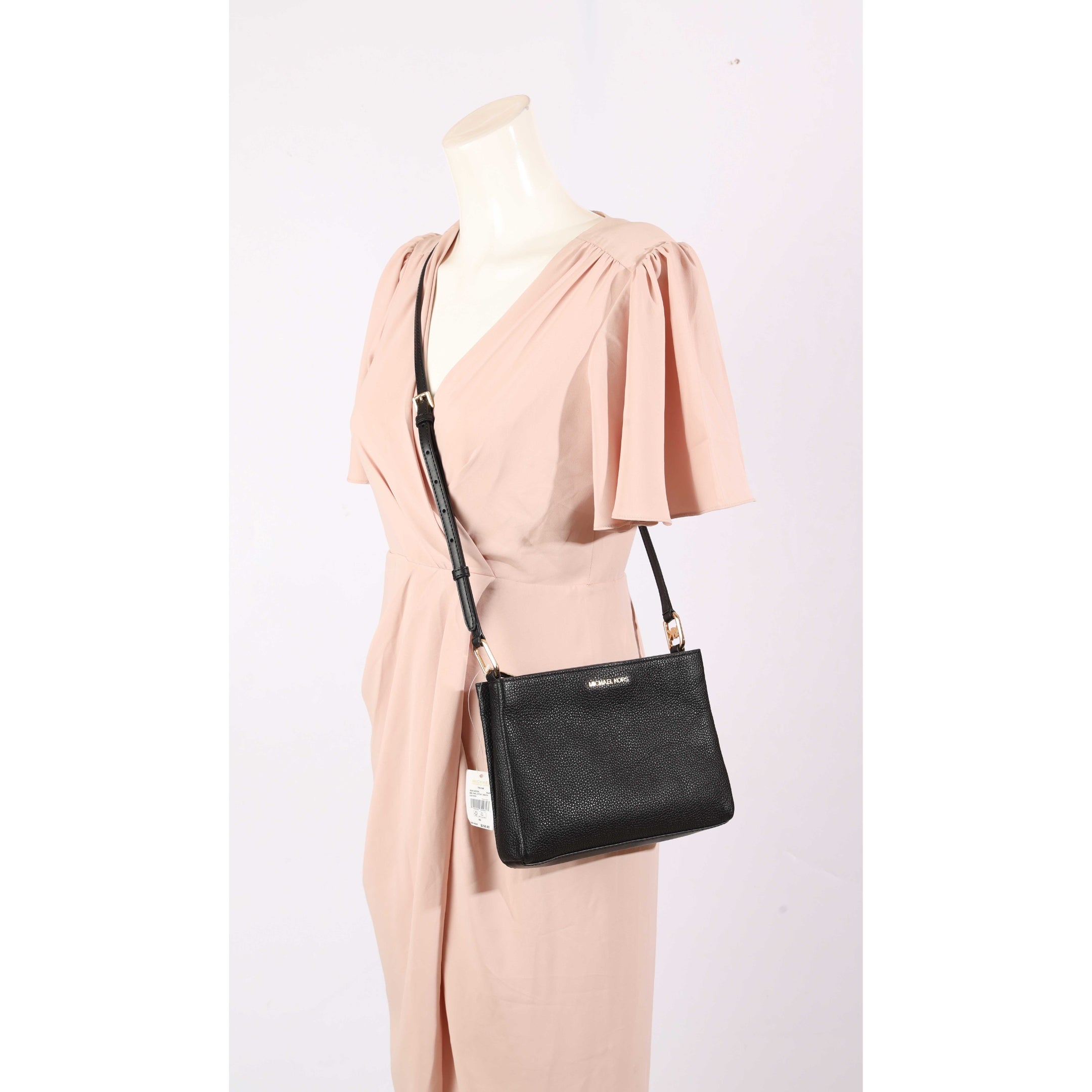 Michael Kors Black Trisha Cross Body Bag
