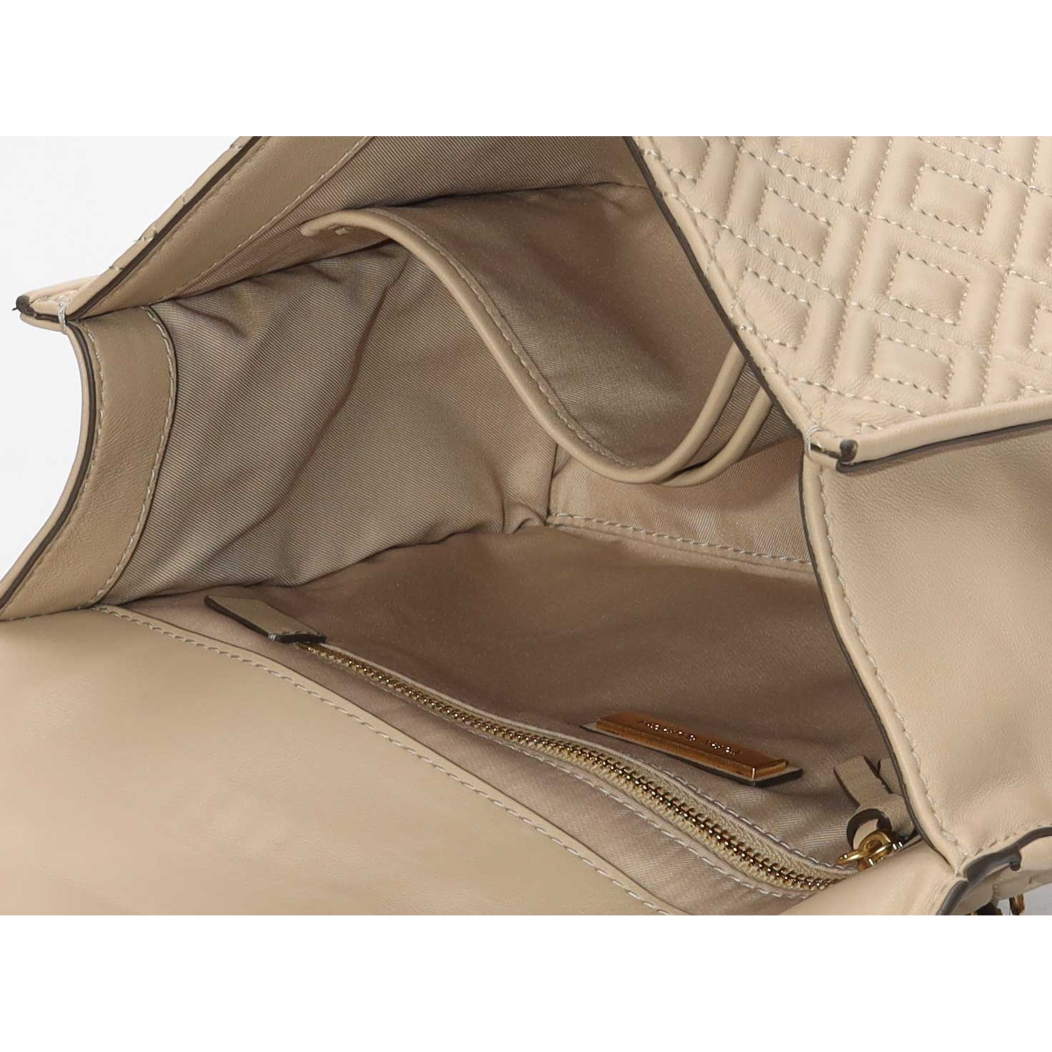 Tory Burch Beige Fleming Shoulder Bag