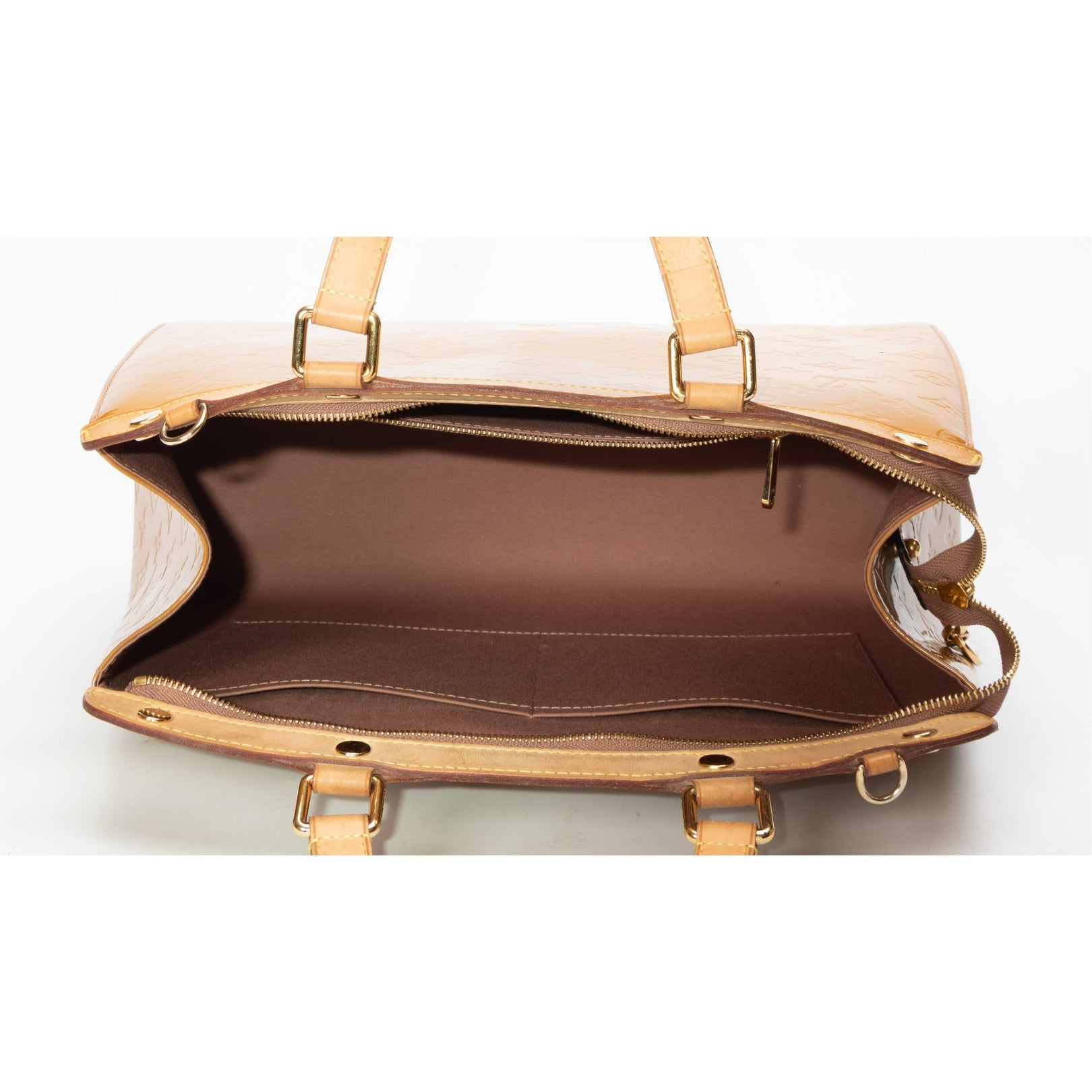 Louis Vuitton Yellow Monogram Vernis Brea GM Bag