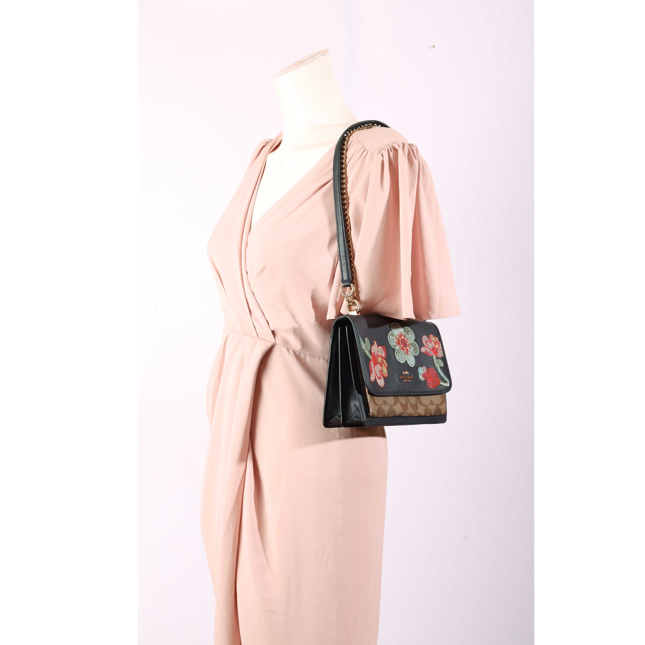 Coach Klare Floral Flap Crossbody Bag