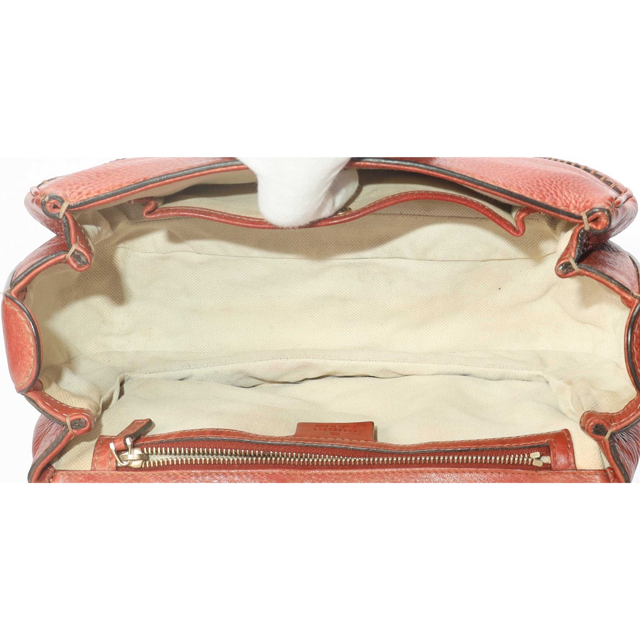 Gucci Red Tassel Bamboo Convertible Crossbody Bag