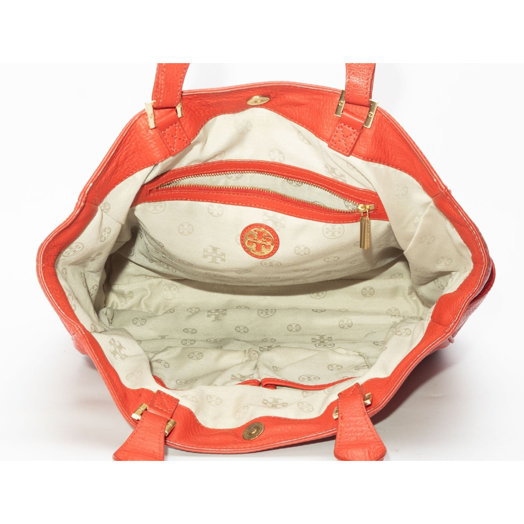 Tory Burch Red Shopper Tote