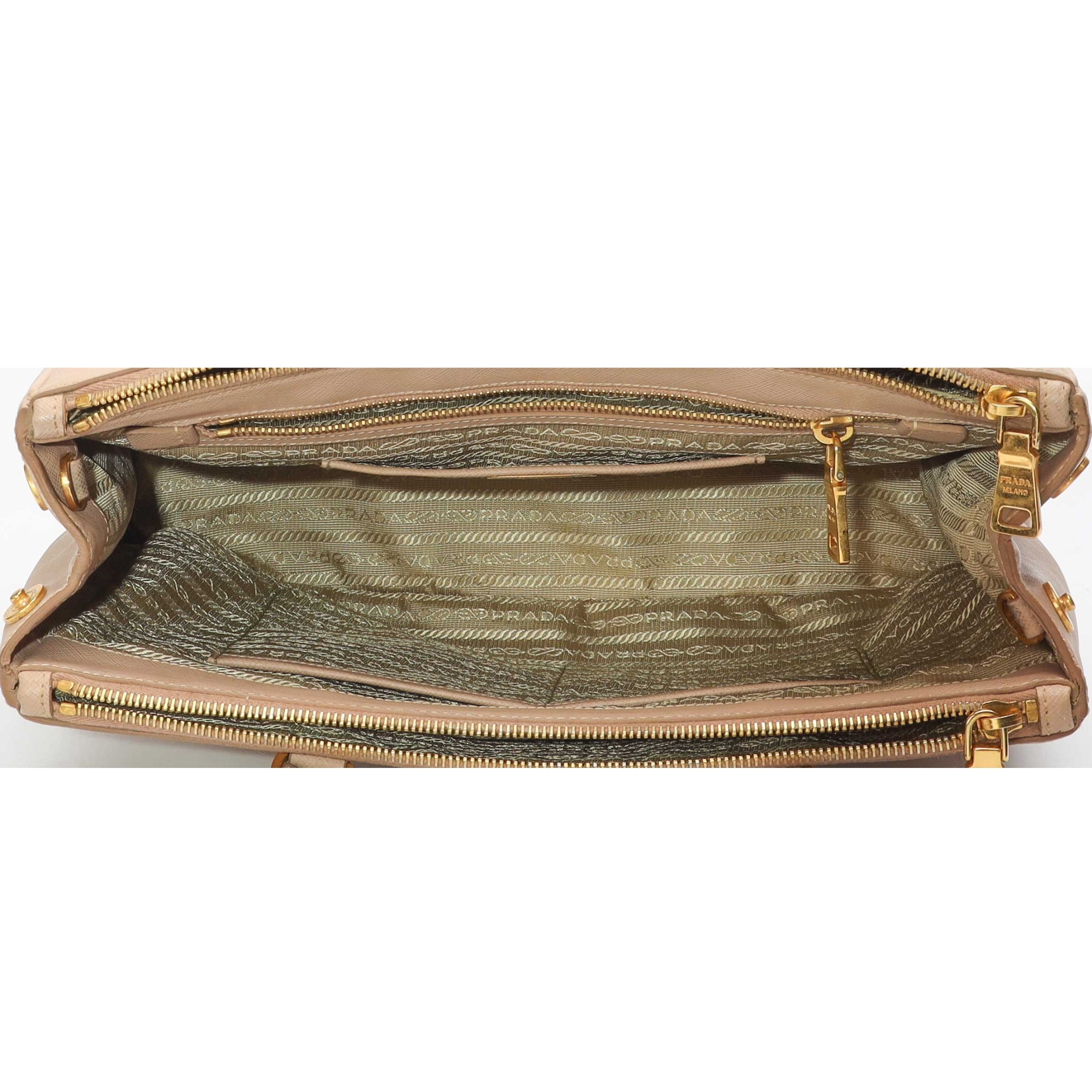 Prada Galleria Beige Convertible Satchel