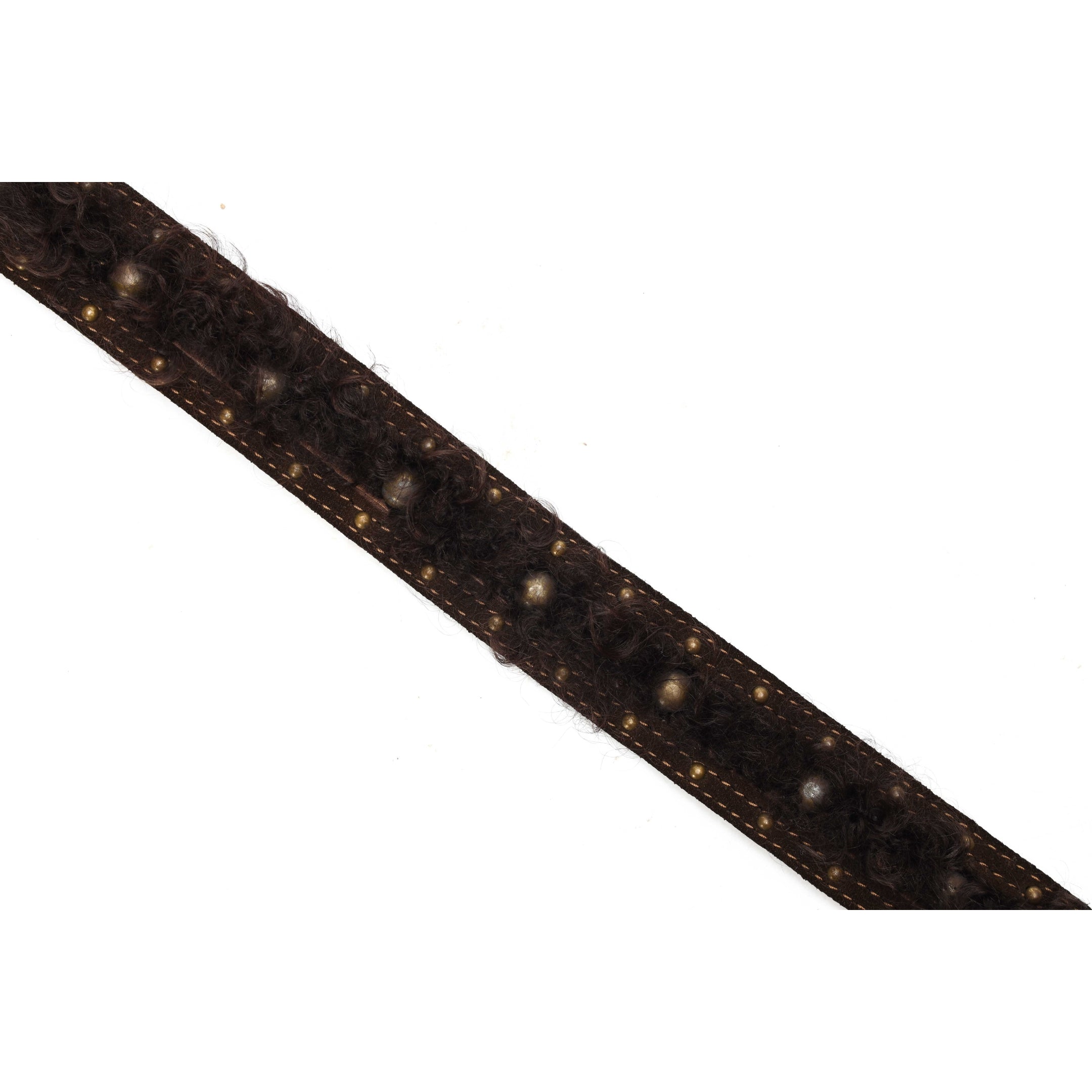 Dolce & Gabbana Brown Studded Belt