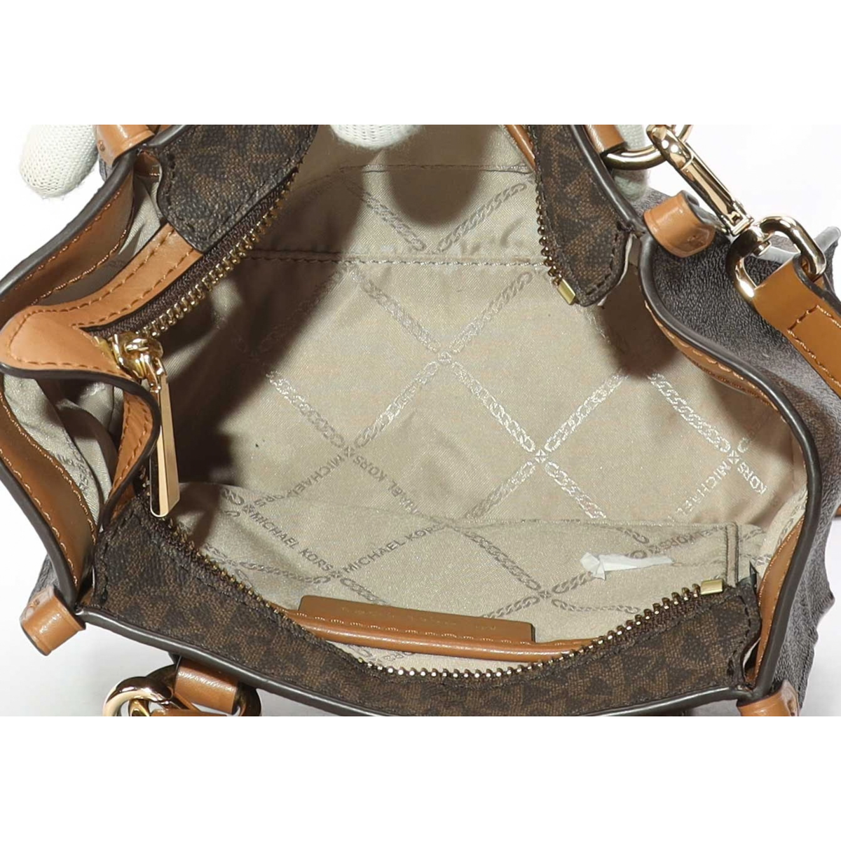 Michael Kors Kris Signature Logo Satchel
