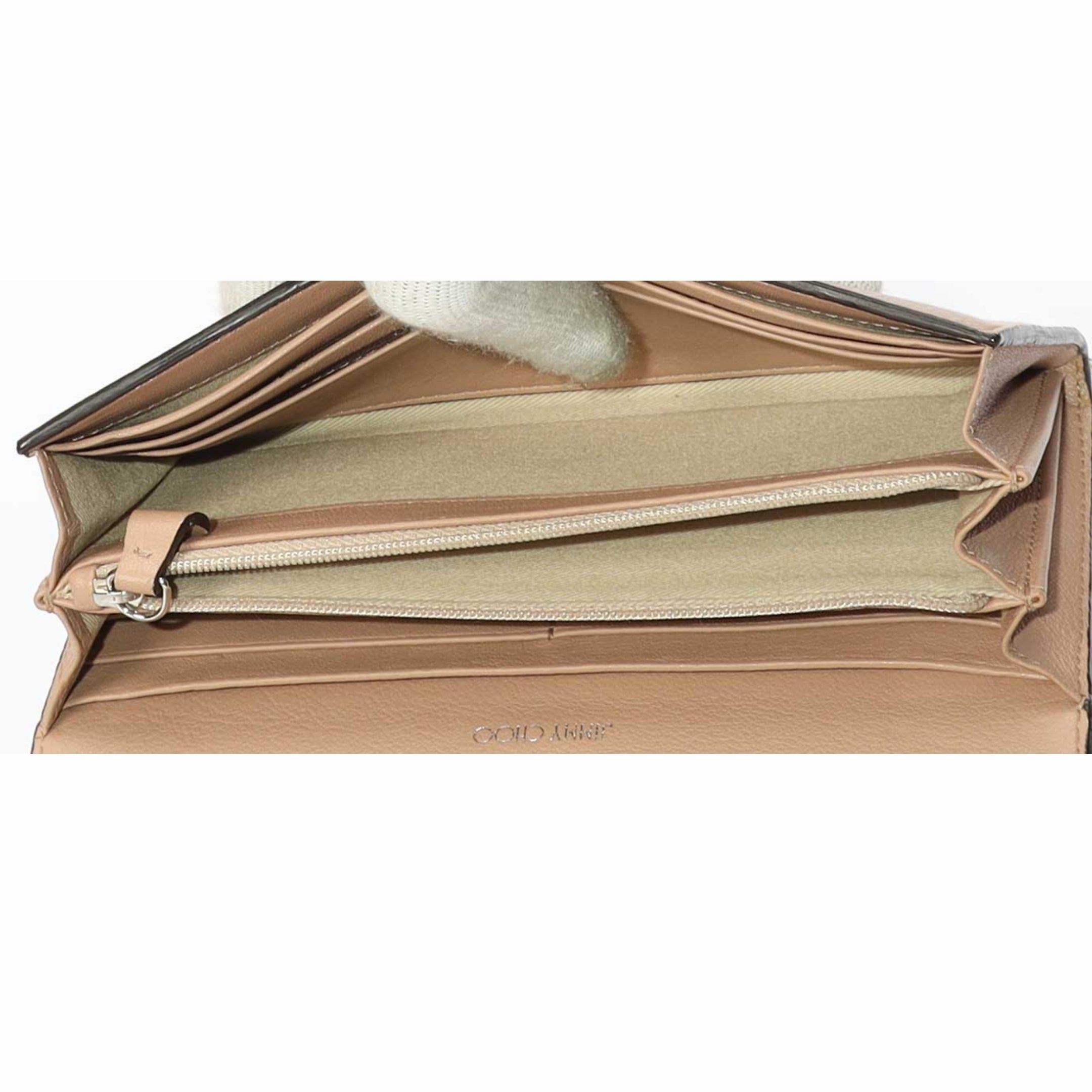 Jimmy Choo Cheri Beige Chain Crossbody Bag