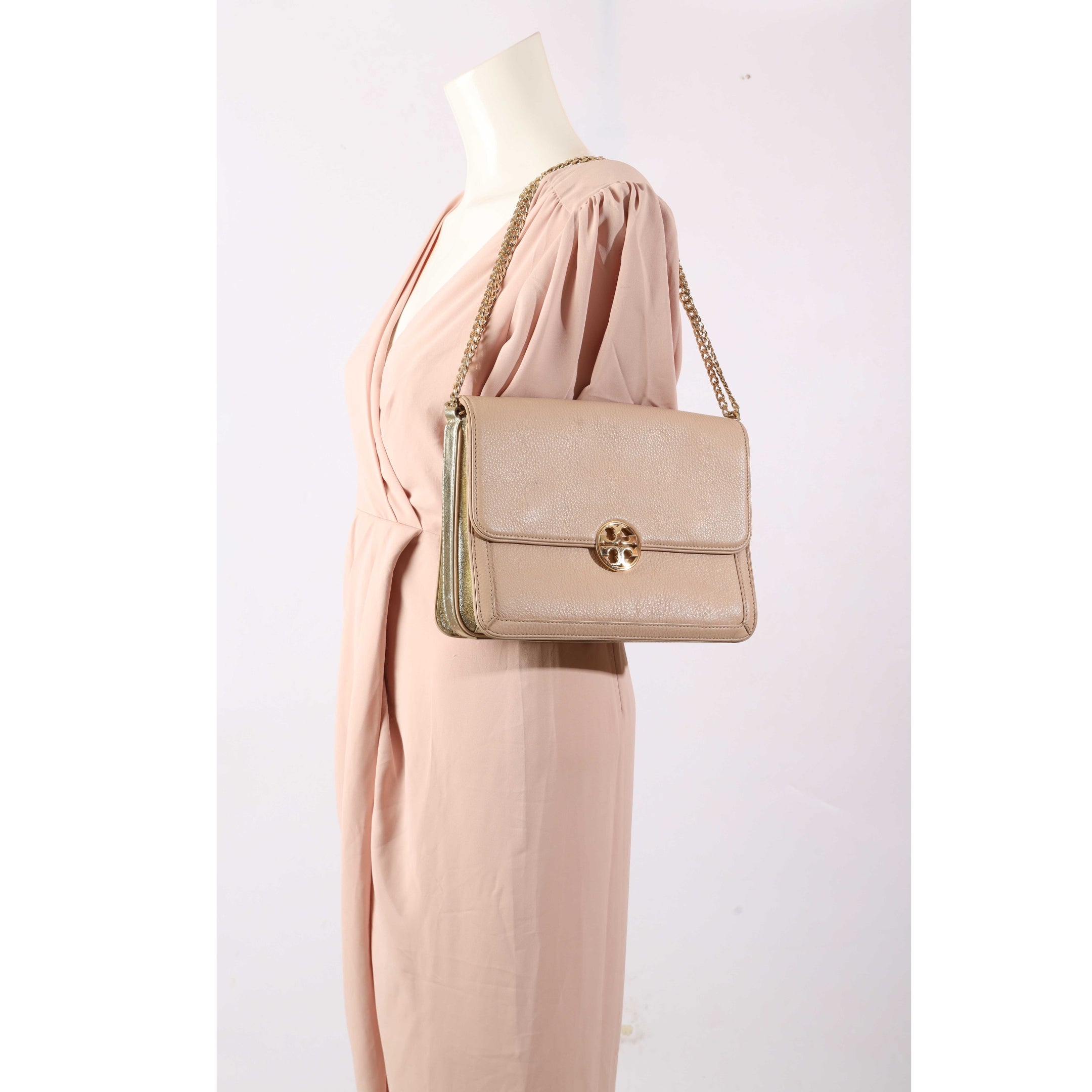 Tory Burch Chelsea Pink Chain Shoulder Bag