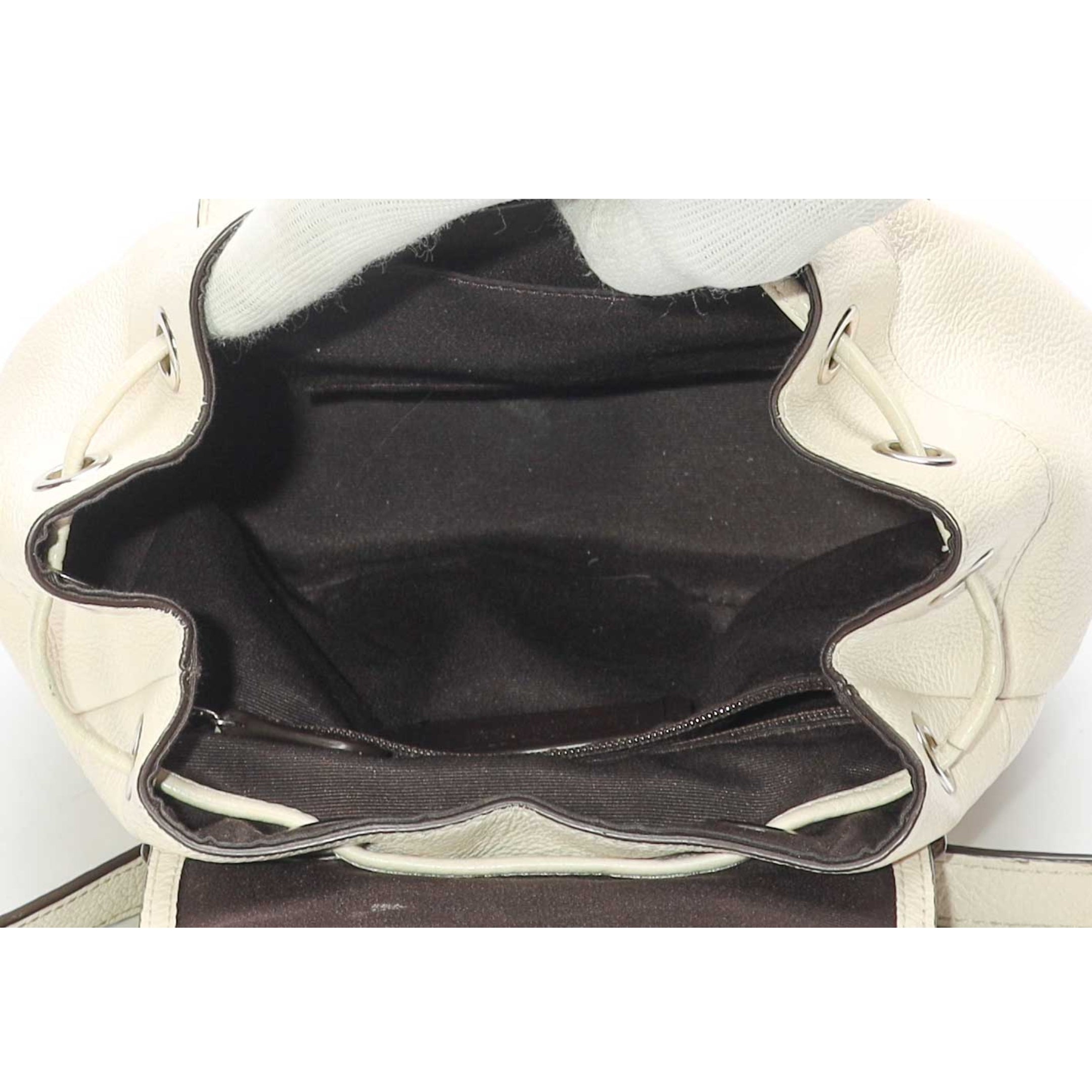 Coach White Billie Backpack