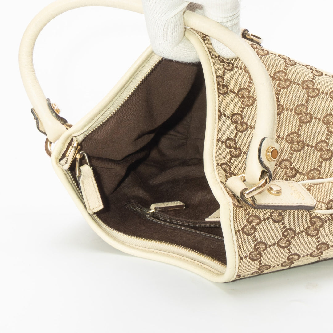 Gucci Beige GG Abbey D-Ring Hobo Bag