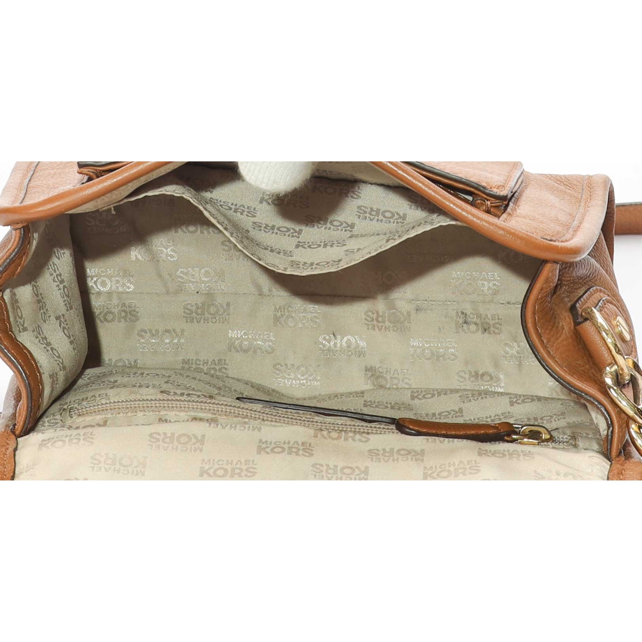Michael Kors Brown Flap Shoulder Bag