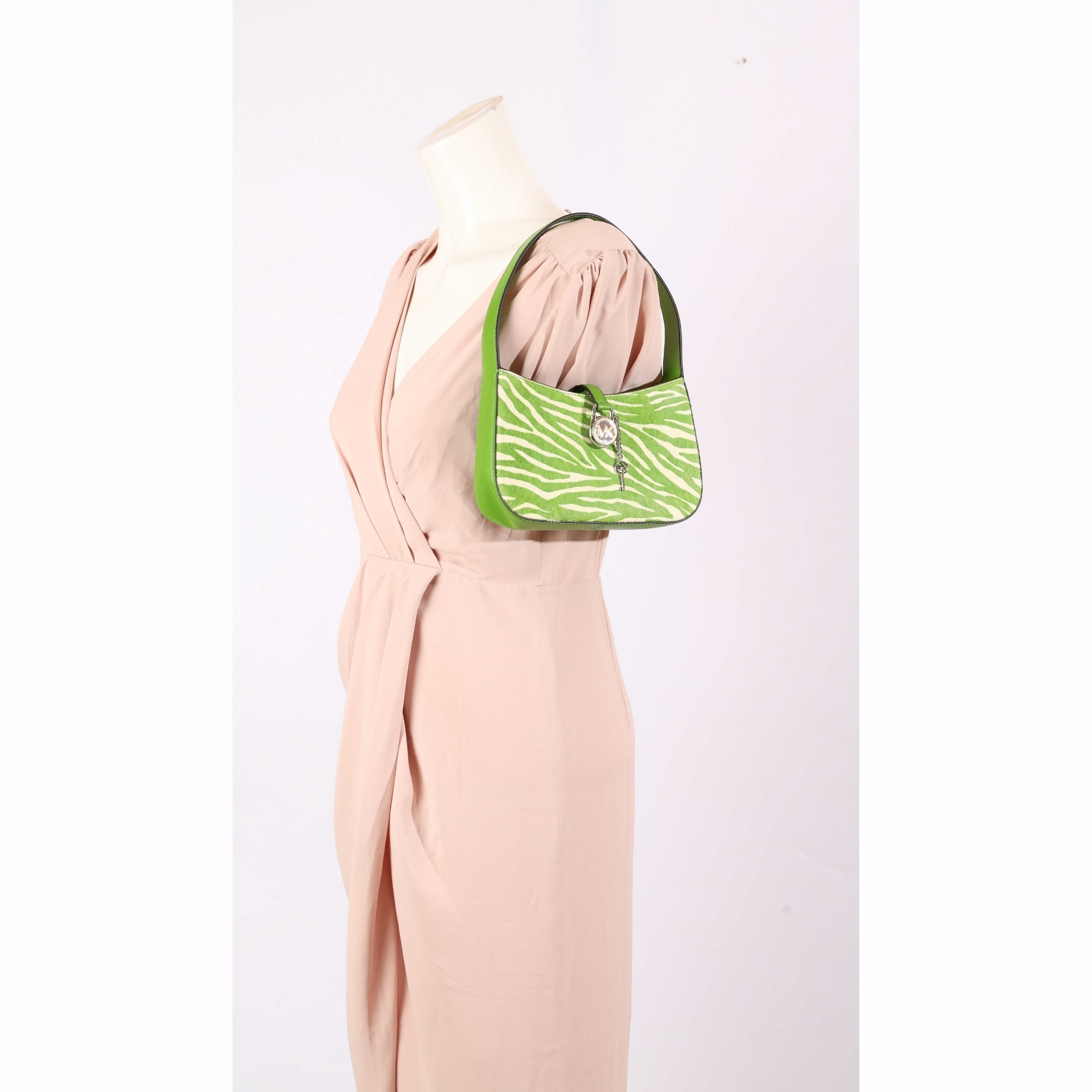 Michael Kors Lyra Small Zebra Print Calf Hair Pochette