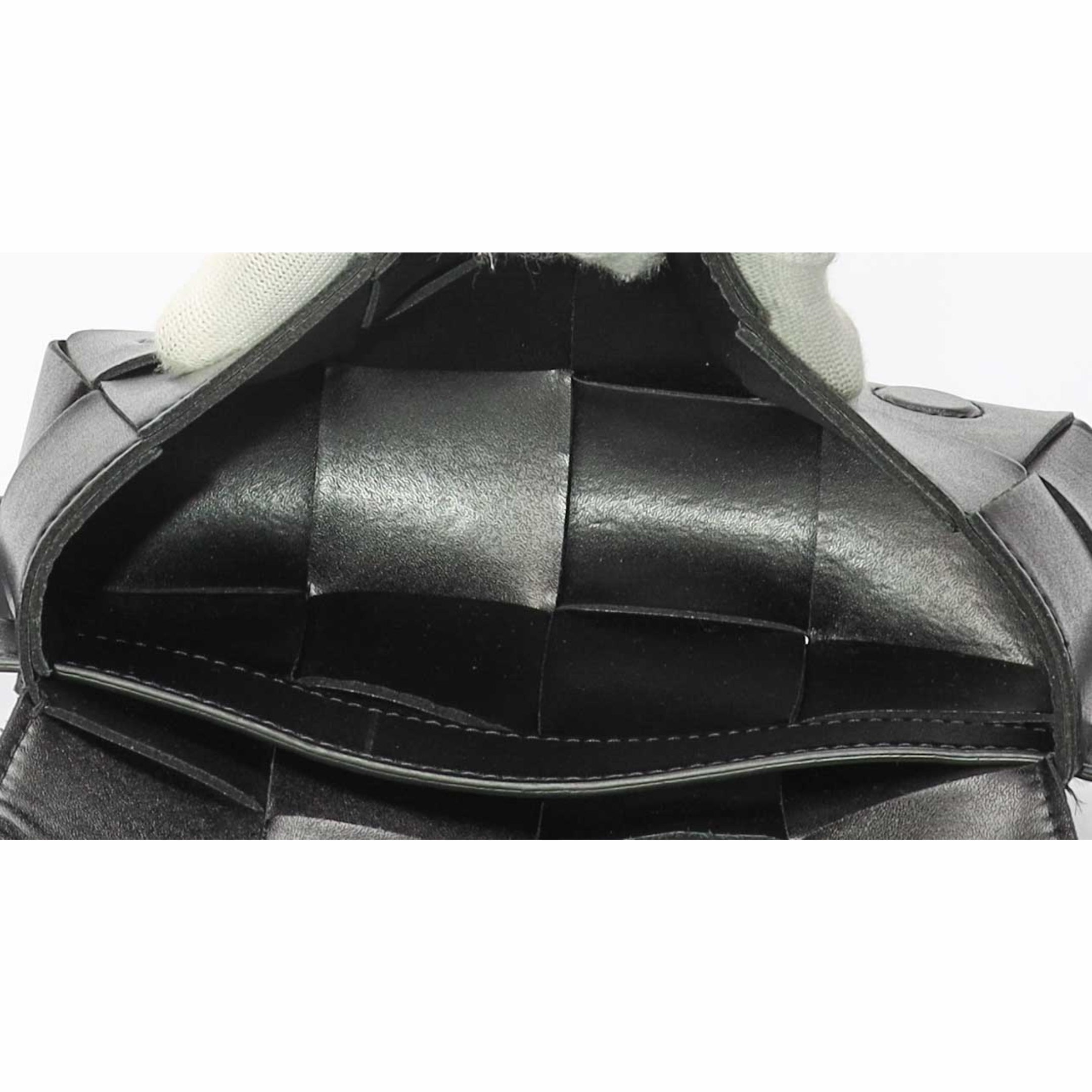 Bottega Veneta Black Intrecciato Mini Cassette Belt Bag