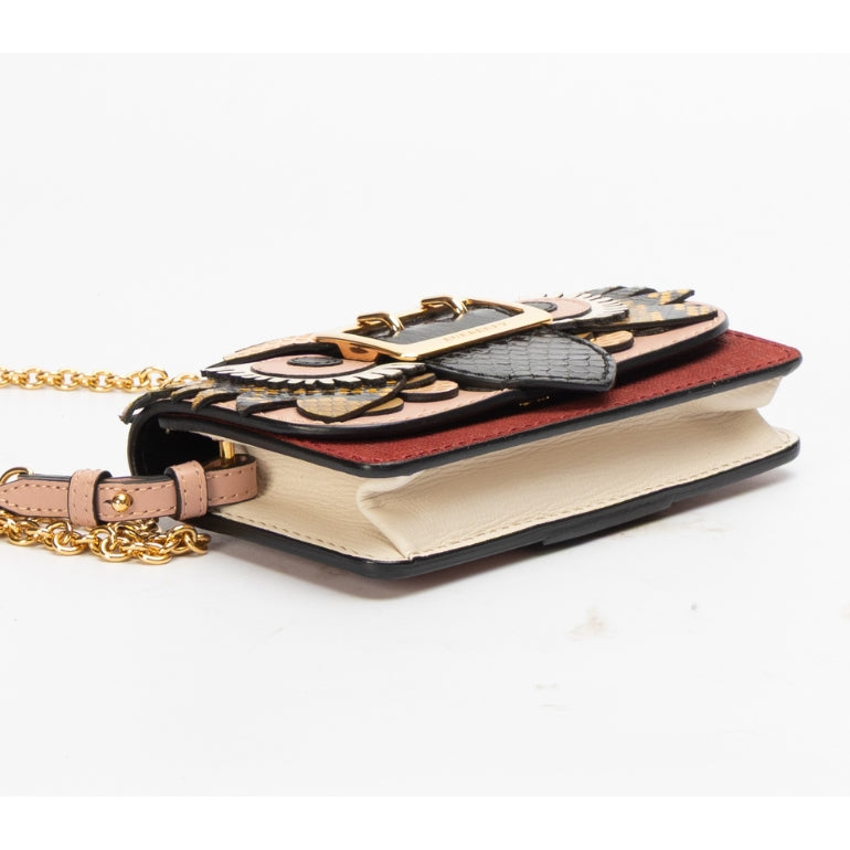 Burberry The Mini Buckle Beasts Chain Bag