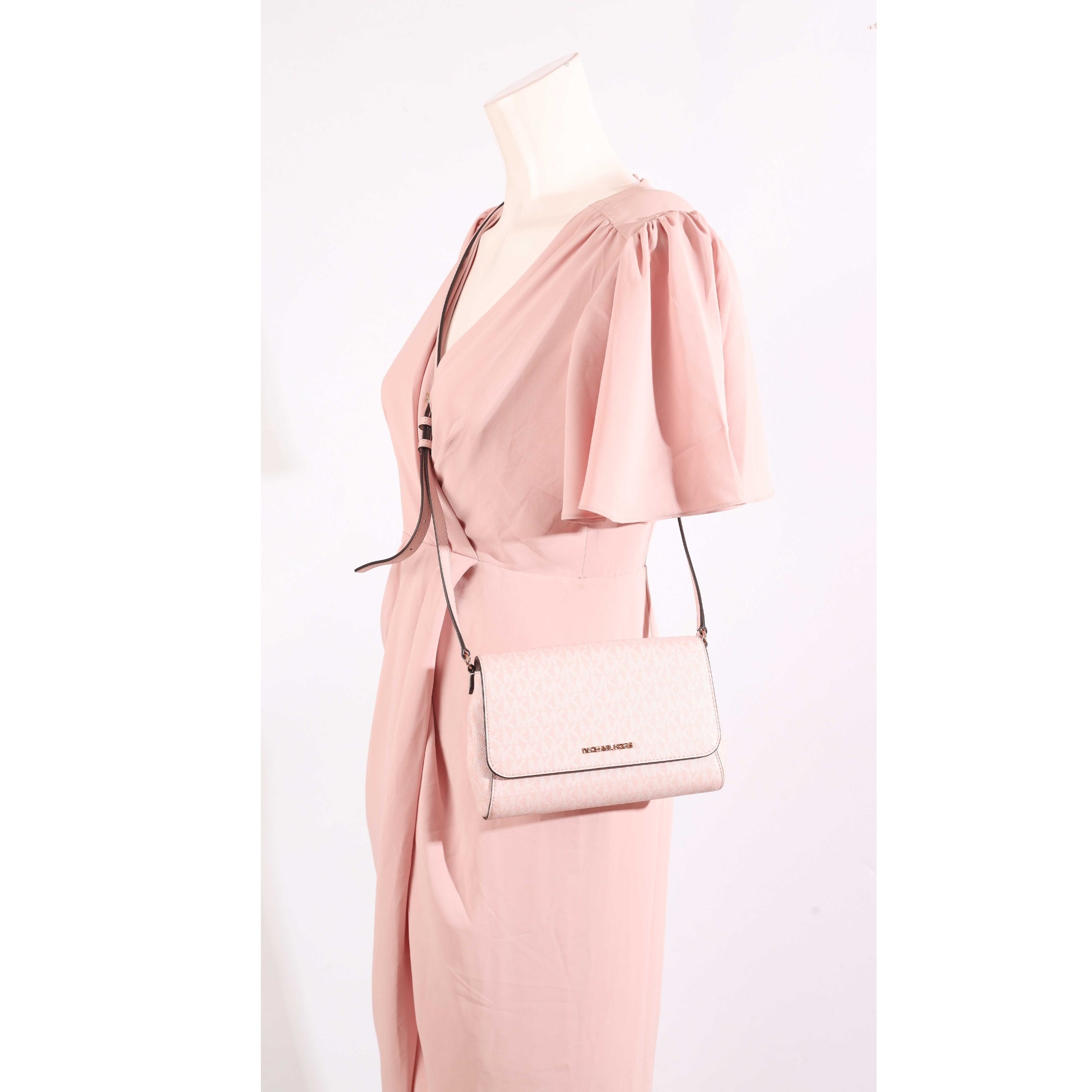 Michael Kors Pink Logo Crossbody Bag