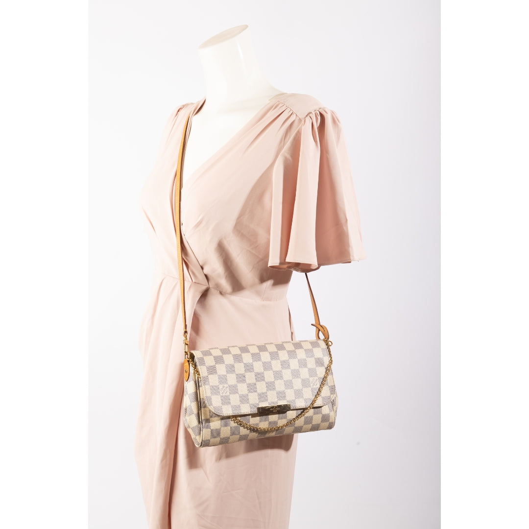 Louis Vuitton Damier Azur Favourite MM Bag