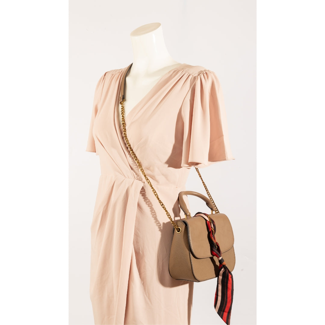 Charles & Keith Scarf Buckle Crossbody Bag