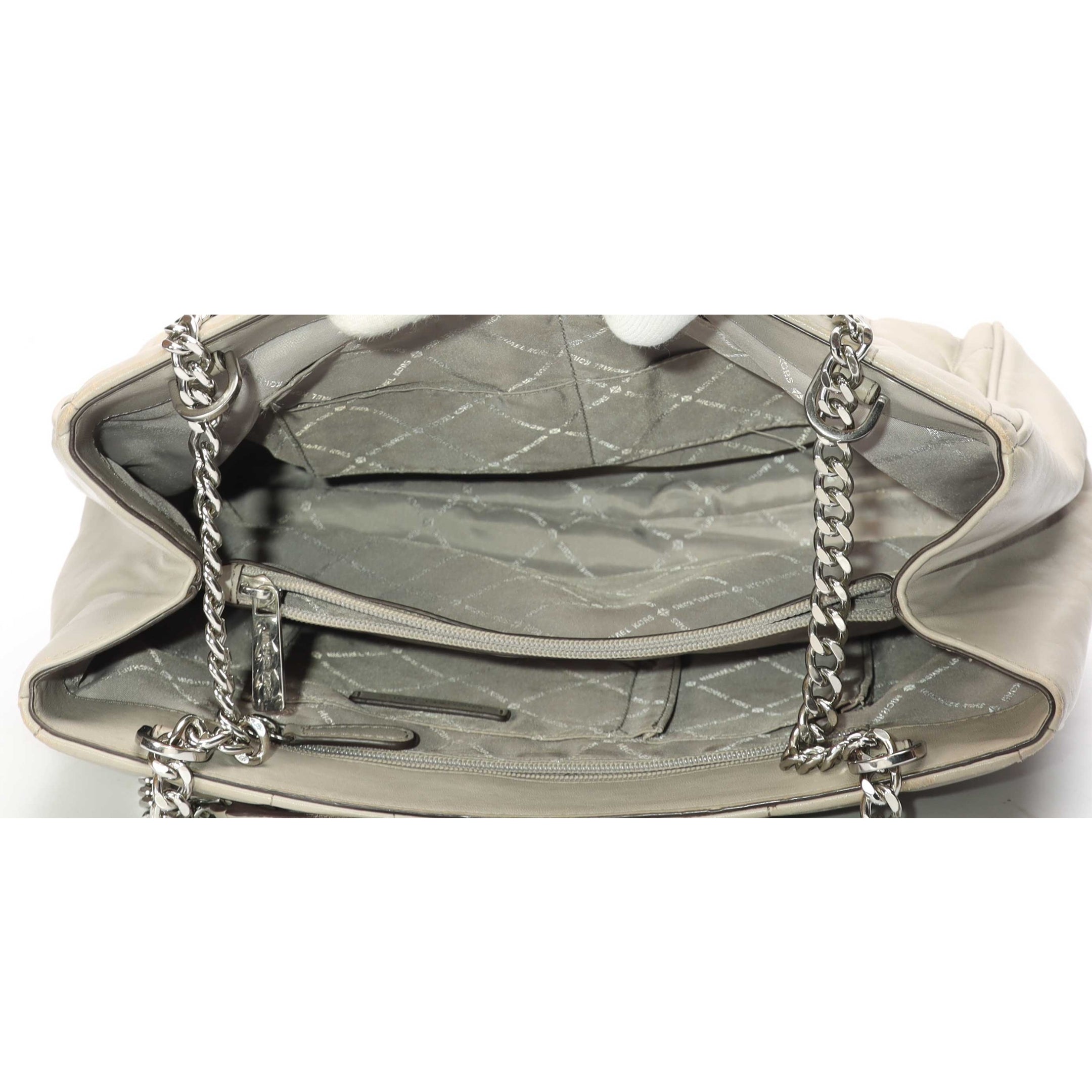 Michael Kors Grey Quilted Peyton Tote