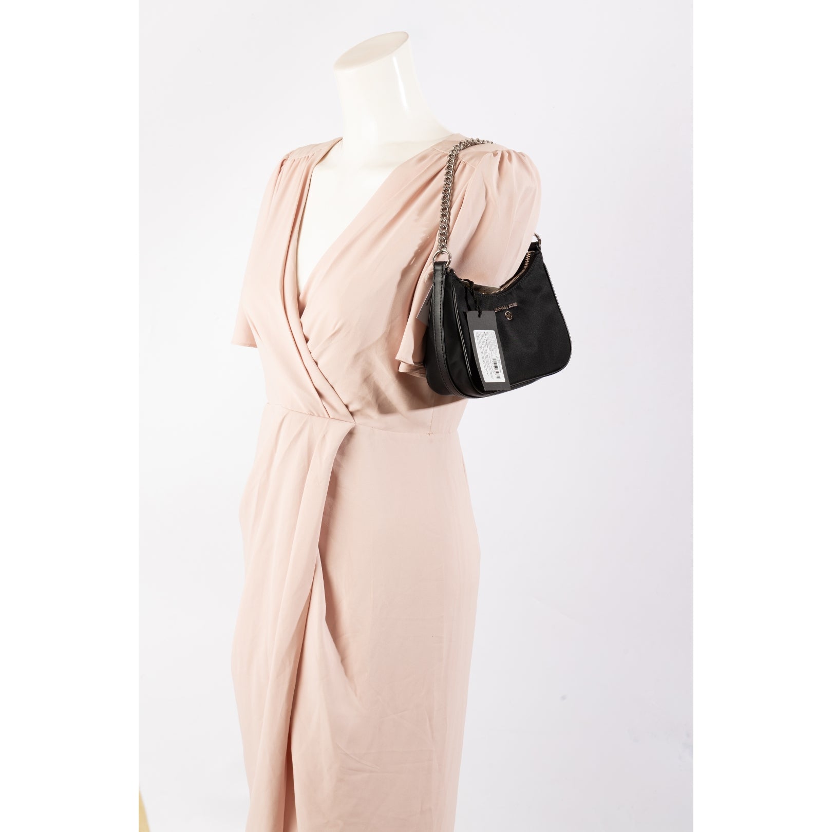 Michael Kors Black Jet Set Gabardine Shoulder Bag