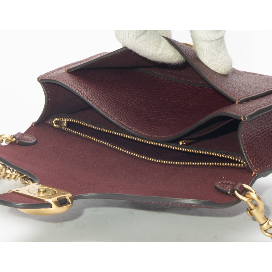 Coach Tabby Maroon Medium Sling Bag