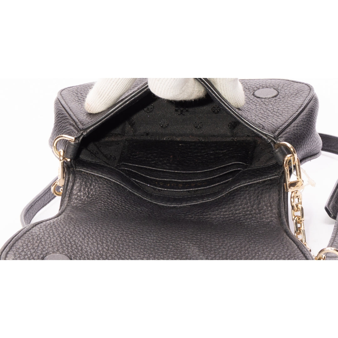Tory Burch Britten Black Leather Crossbody Bag