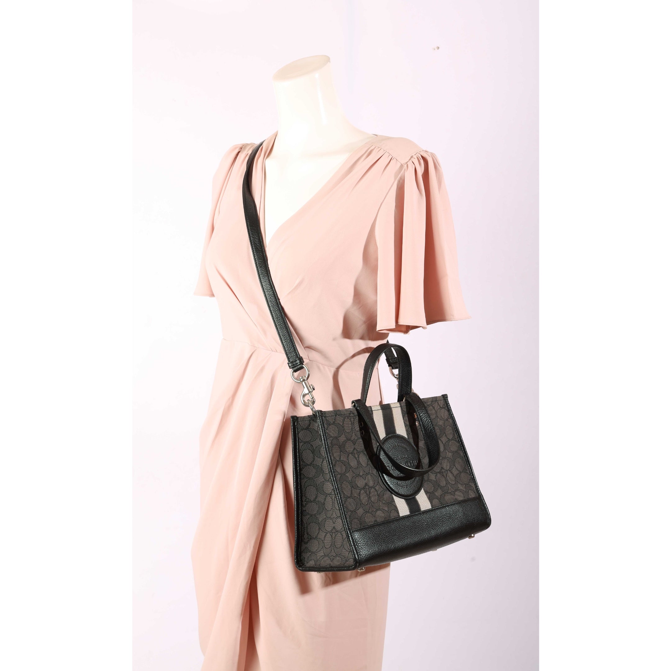 Coach Dempsey Black Carryall Satchel