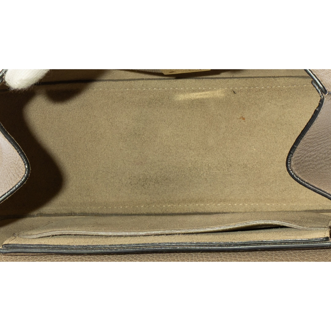 Chloe Beige Drew Chain Shoulder Bag