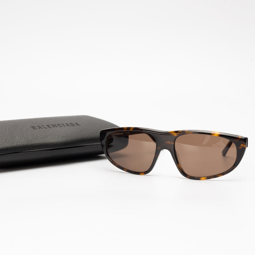 Balenciaga Classic Tortoise Frame Pilot Sunglasses